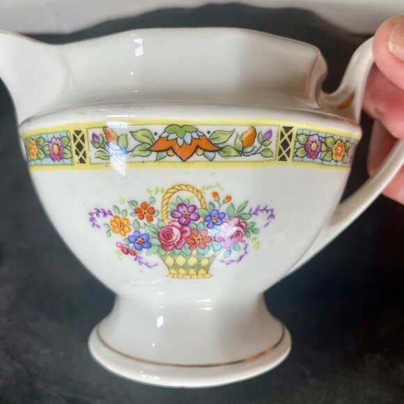 1930's Vintage Bavarian Fine China  Sugar and Creamer, Made in Germany, - Picture 10 of 11
